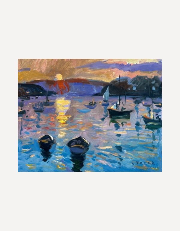 Lowering the Sales After the Race from Flushing Quay - Andrew Tozer - Beside The Wave