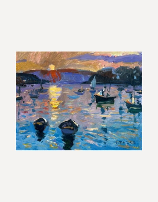 Lowering the Sales After the Race from Flushing Quay - Andrew Tozer - Beside The Wave