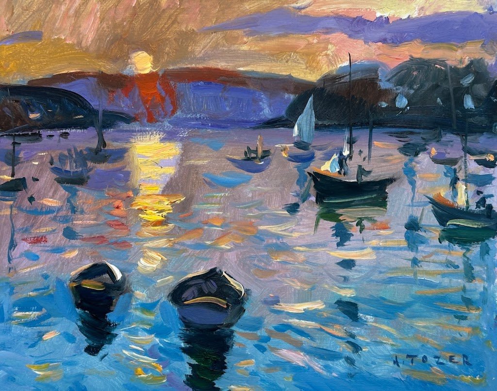 Lowering the Sales After the Race from Flushing Quay - Andrew Tozer - Beside The Wave