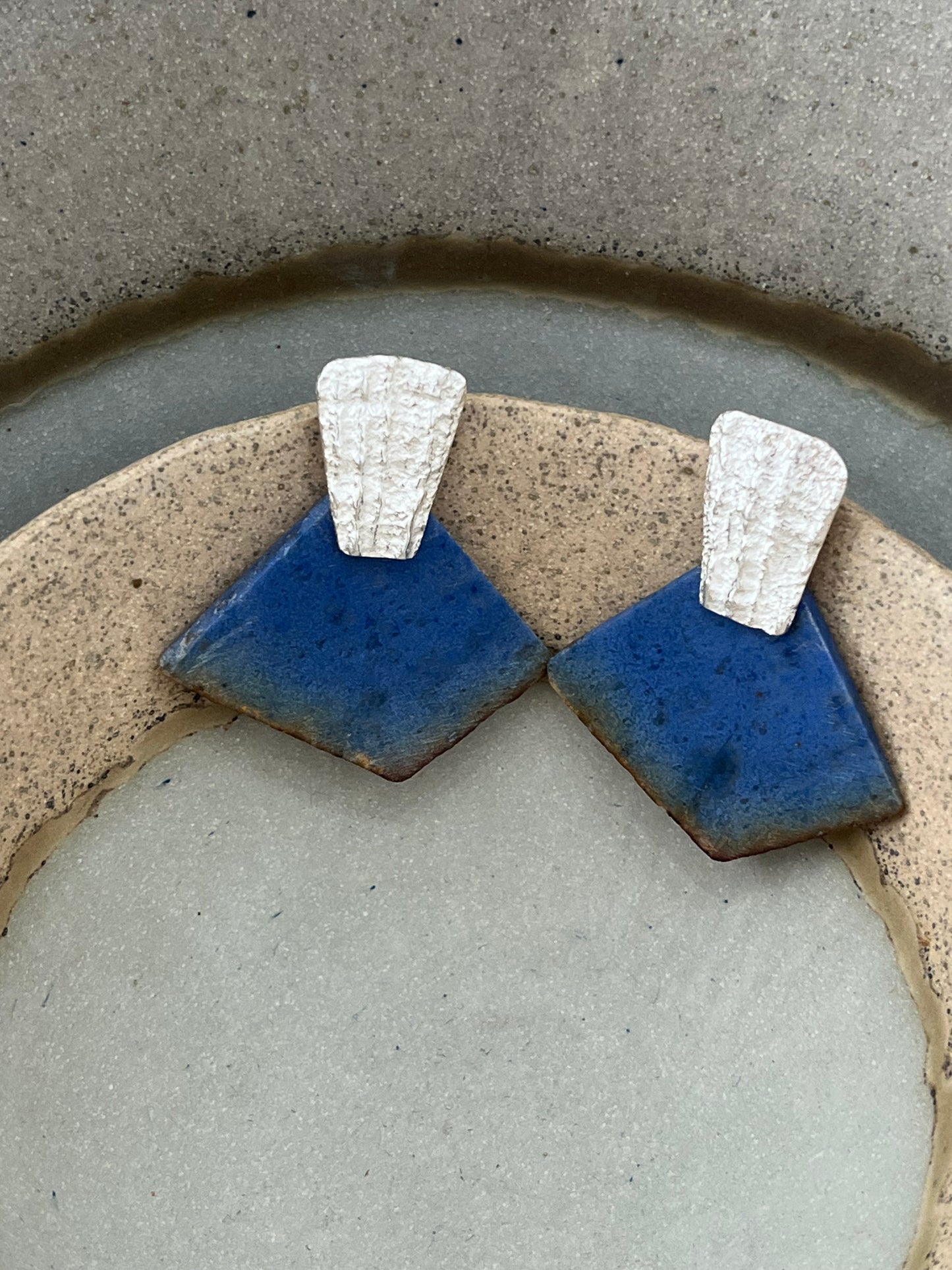 Slice of Chrysoprase Earrings