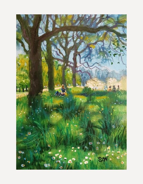 Lunchtime in the Park - Sarah Wimperis - Beside The Wave