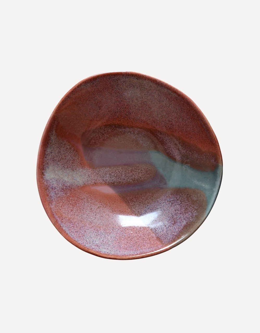 Medium Bowl (Red Green)-Lucia Fraser-Beside The Wave