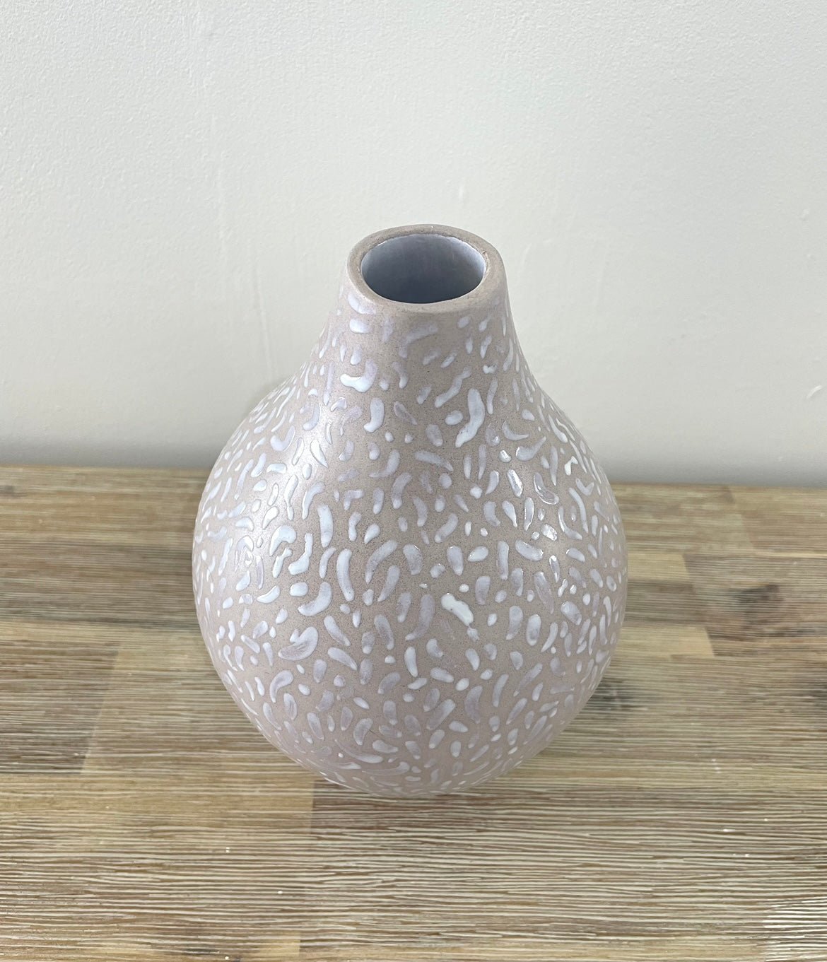 Medium Pink Painted Glaze Pot - Annie Hellyer - Beside The Wave