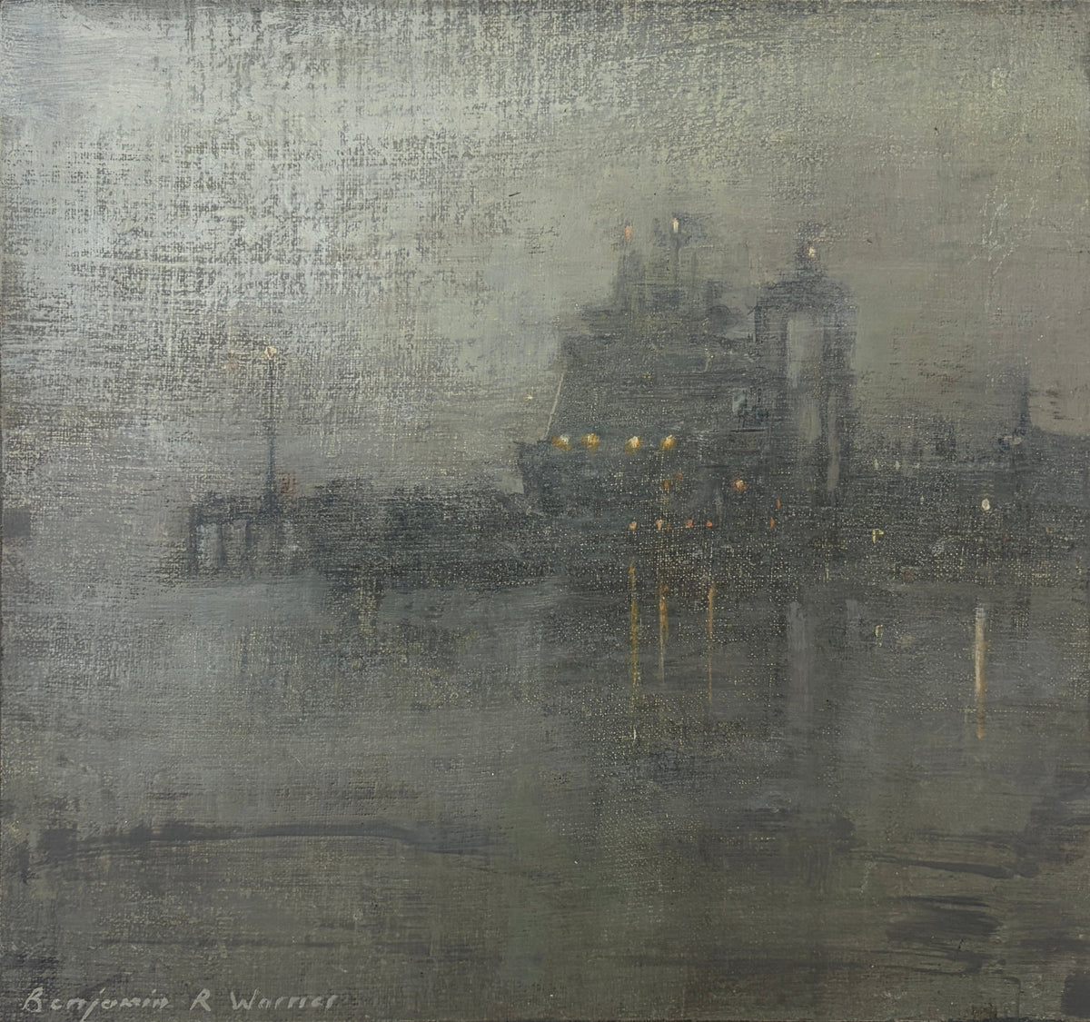 Misty Evening, Falmouth Docks-Beside The Wave-Beside The Wave