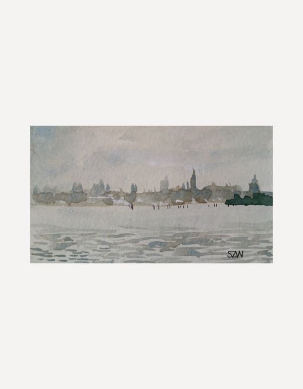 Misty Morning, Towards Venice - Sarah Wimperis - Beside The Wave