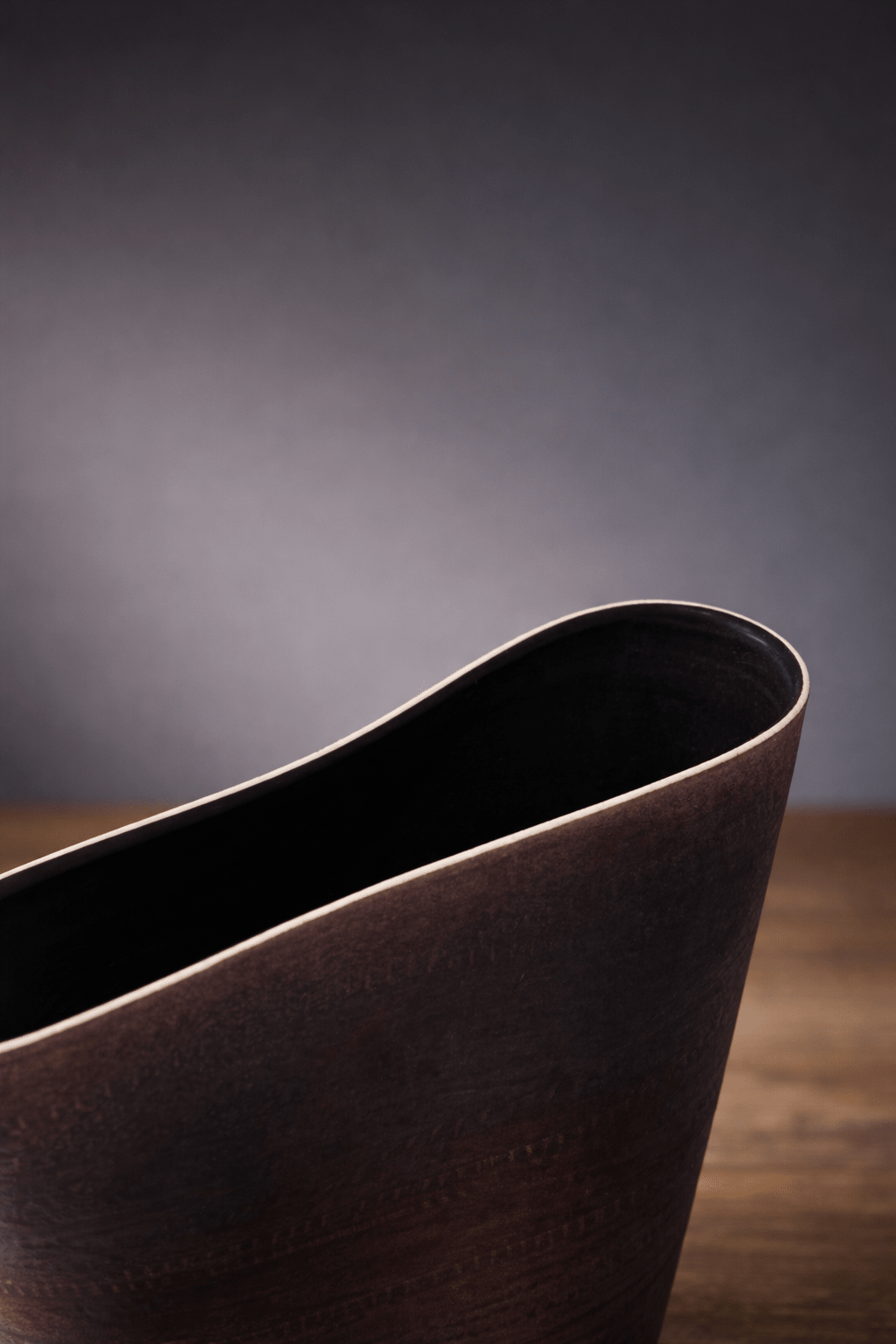 Moulded Vase A2 (Plum) - Steve Smith - Beside The Wave