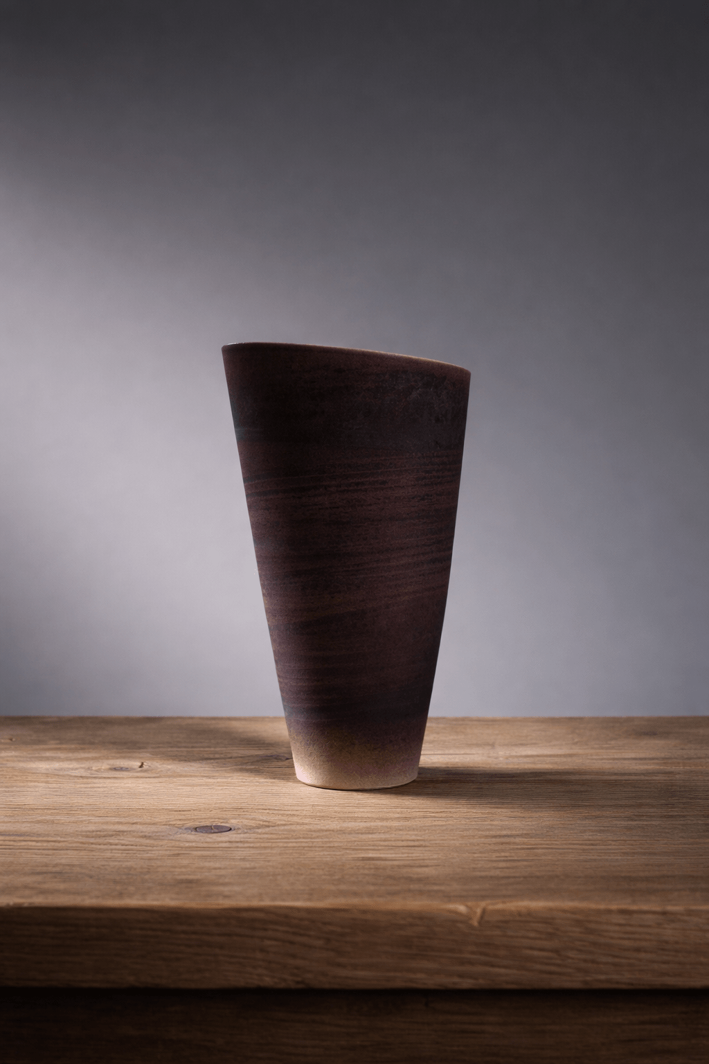 Moulded Vase A2 (Plum) - Steve Smith - Beside The Wave