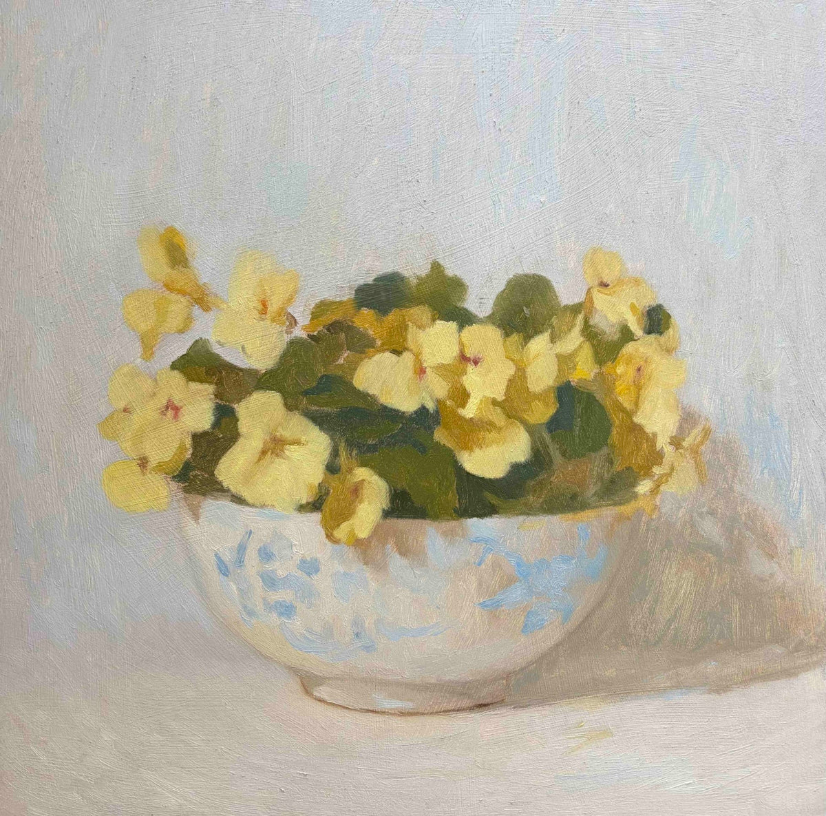 Nasturtium in a Blue Bowl-Johnty Robinson-Beside The Wave