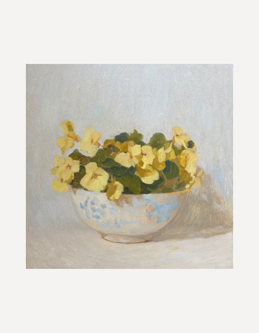 Nasturtium in a Blue Bowl-Johnty Robinson-Beside The Wave