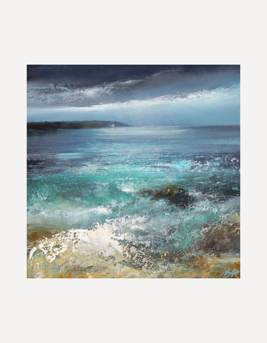 Night Seas off St Anthony Lighthouse - Amanda Hoskin - Beside The Wave