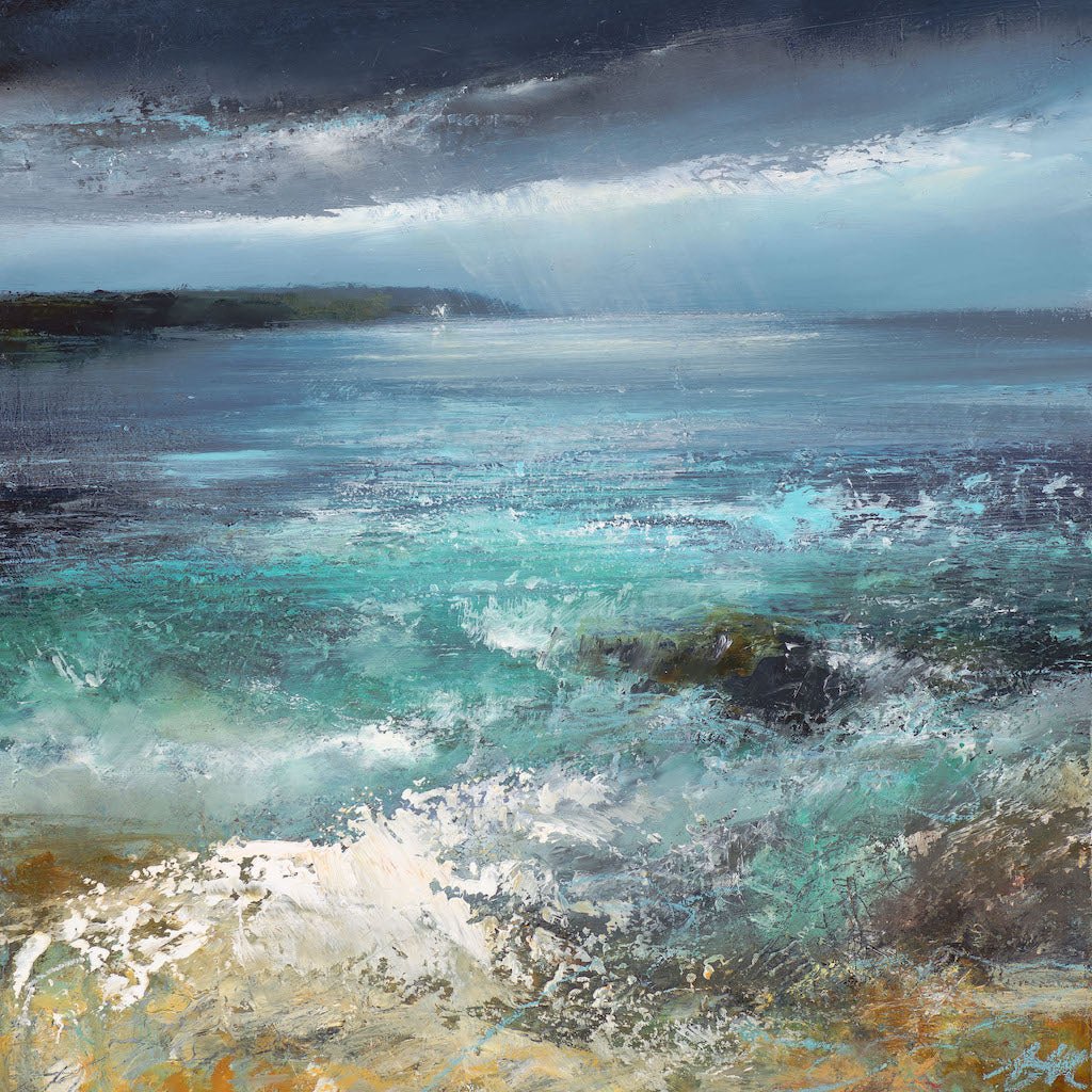 Night Seas off St Anthony Lighthouse - Amanda Hoskin - Beside The Wave
