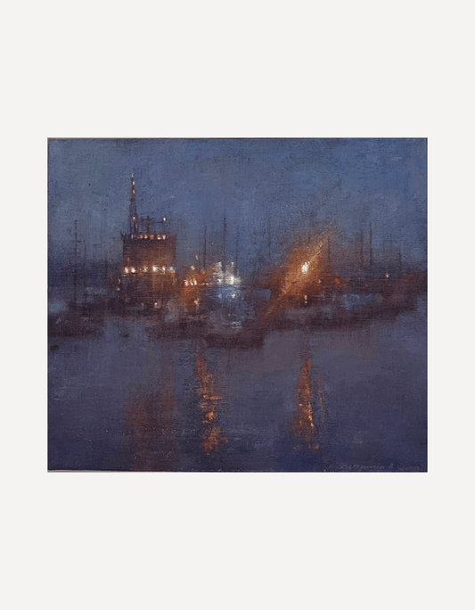 Nocturne, Falmouth Docks - Benjamin Warner - Beside The Wave