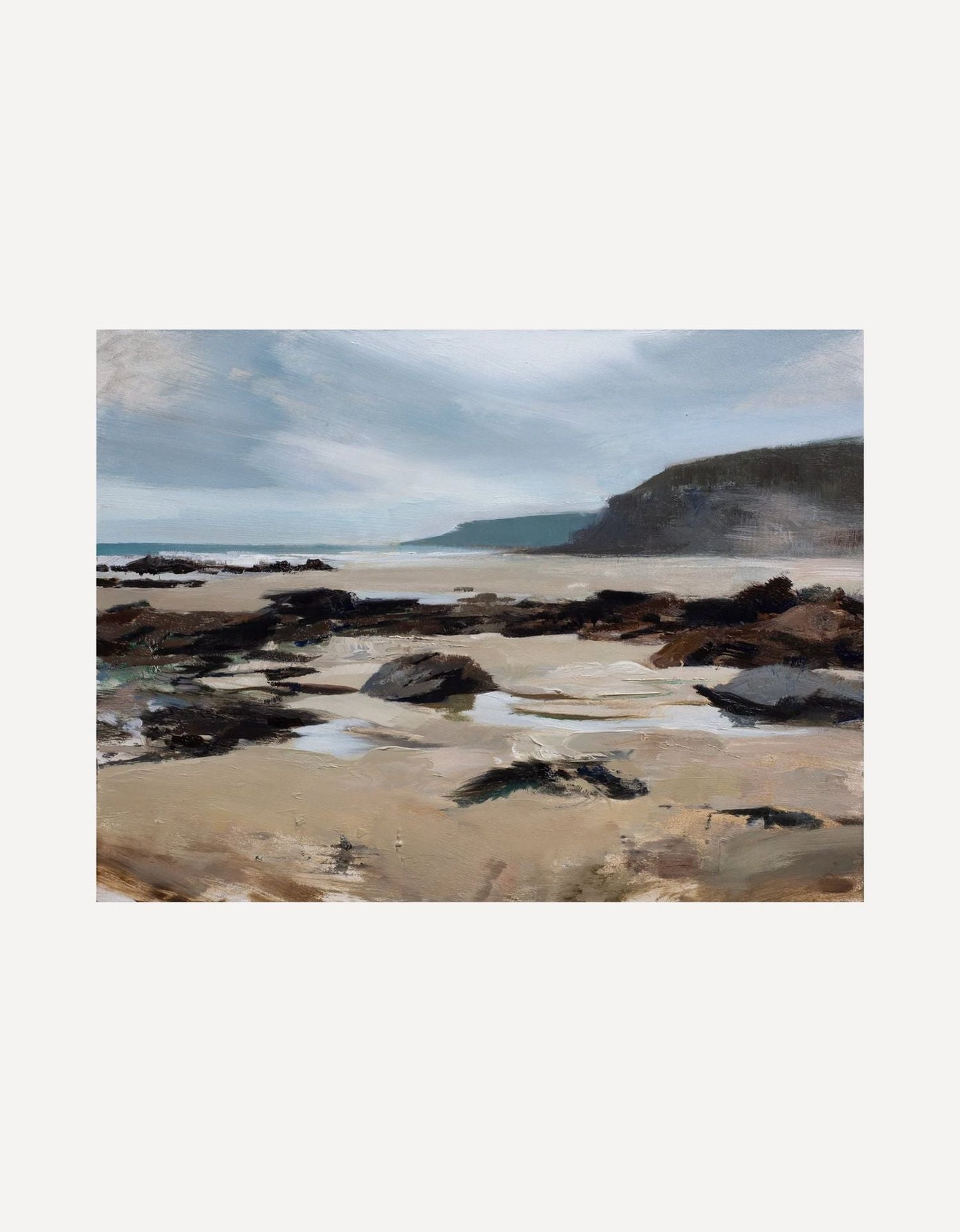 North Eastwards at Porthtowan Study-Jon Doran-Beside The Wave