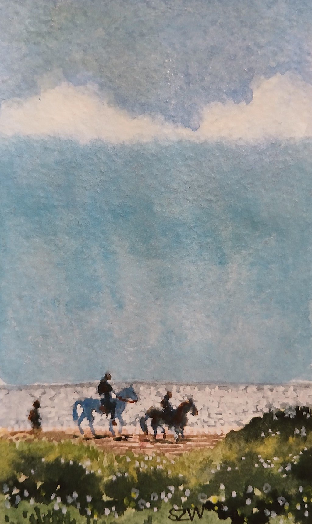 On White Horses - Sarah Wimperis - Beside The Wave