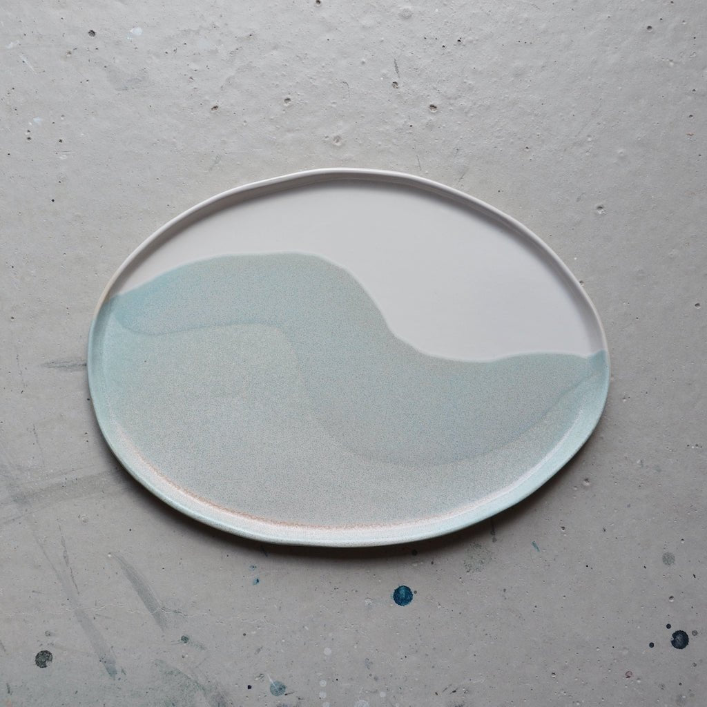 Oval Platter, Blush White - Lucia Fraser - Beside The Wave