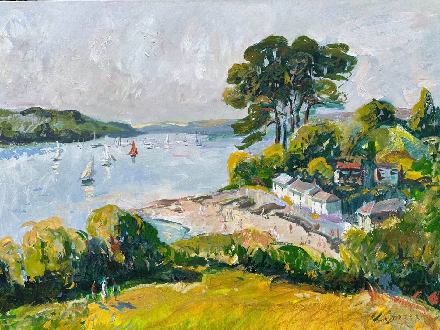 Pearly Sunshine above Helford Passage - Andrew Tozer - Beside The Wave