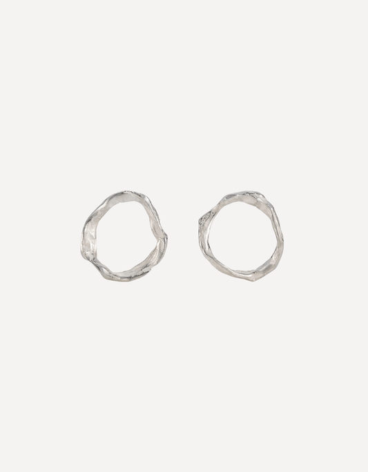 Pebble circle studs - Emily Nixon - Beside The Wave