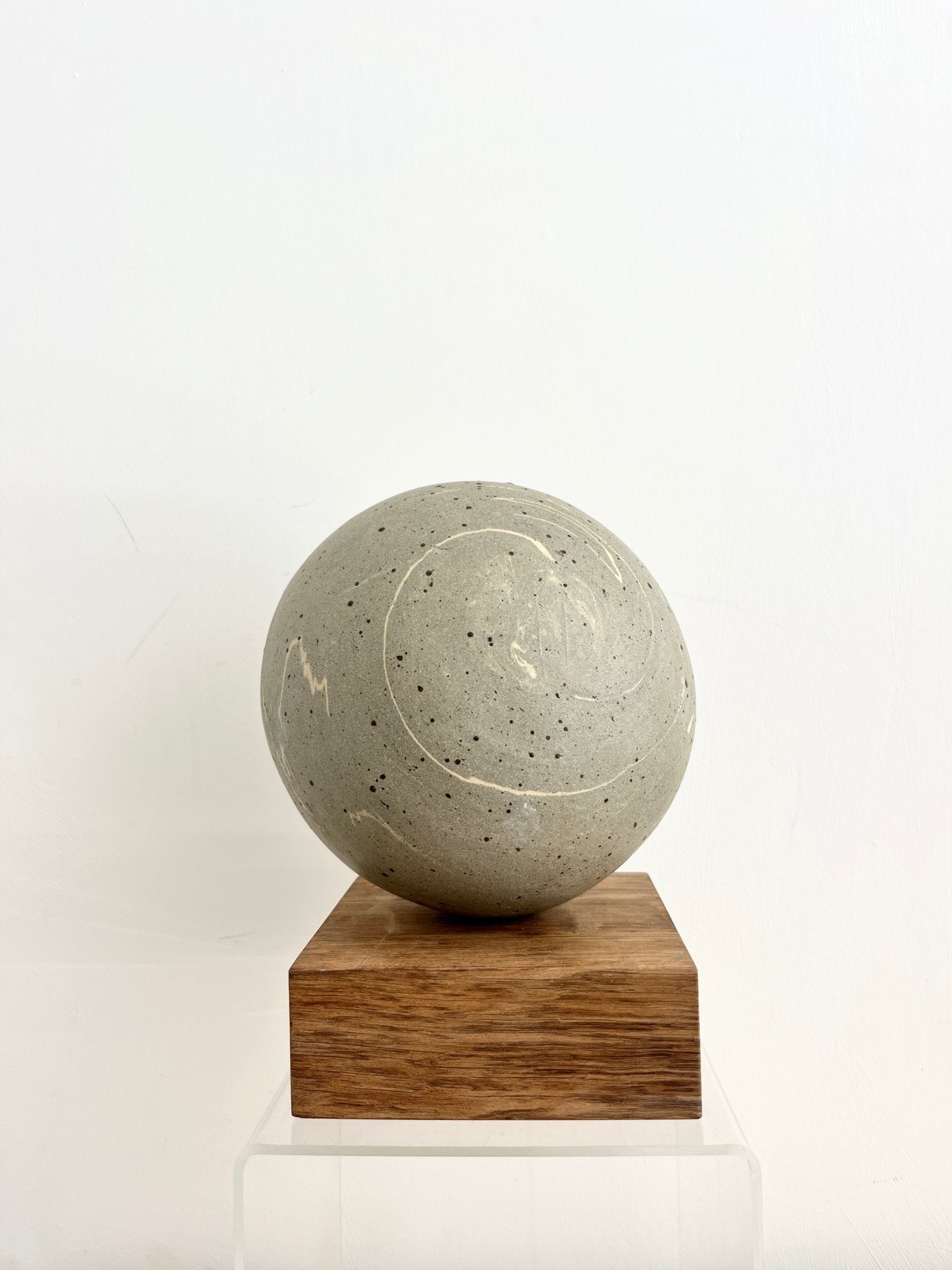 Pebble Cylinder sculpture-Charlotte Jones-Beside The Wave