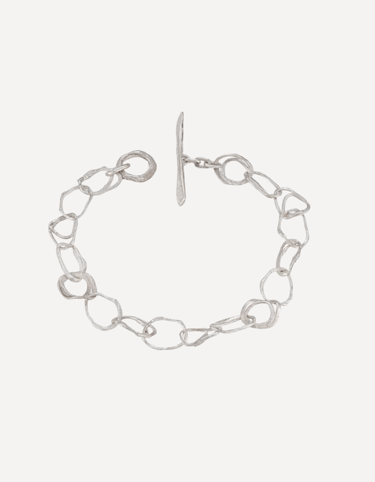 Pebble Drawing Bracelet Silver - Emily Nixon - Beside The Wave