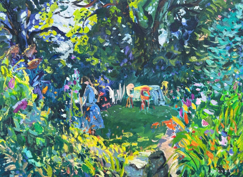 Picking the Sweet Peas - Andrew Tozer - Beside The Wave