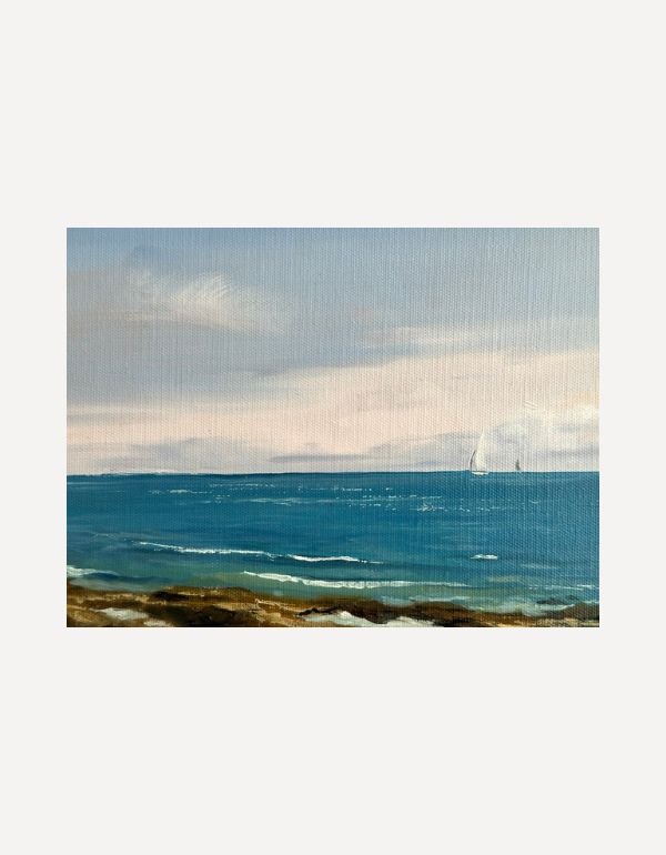 Pink Cloud and a Sapphire Tide - Oliver Makeham - Beside The Wave