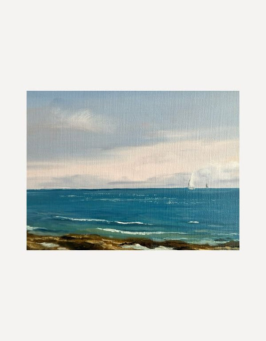 Pink Cloud and a Sapphire Tide - Oliver Makeham - Beside The Wave