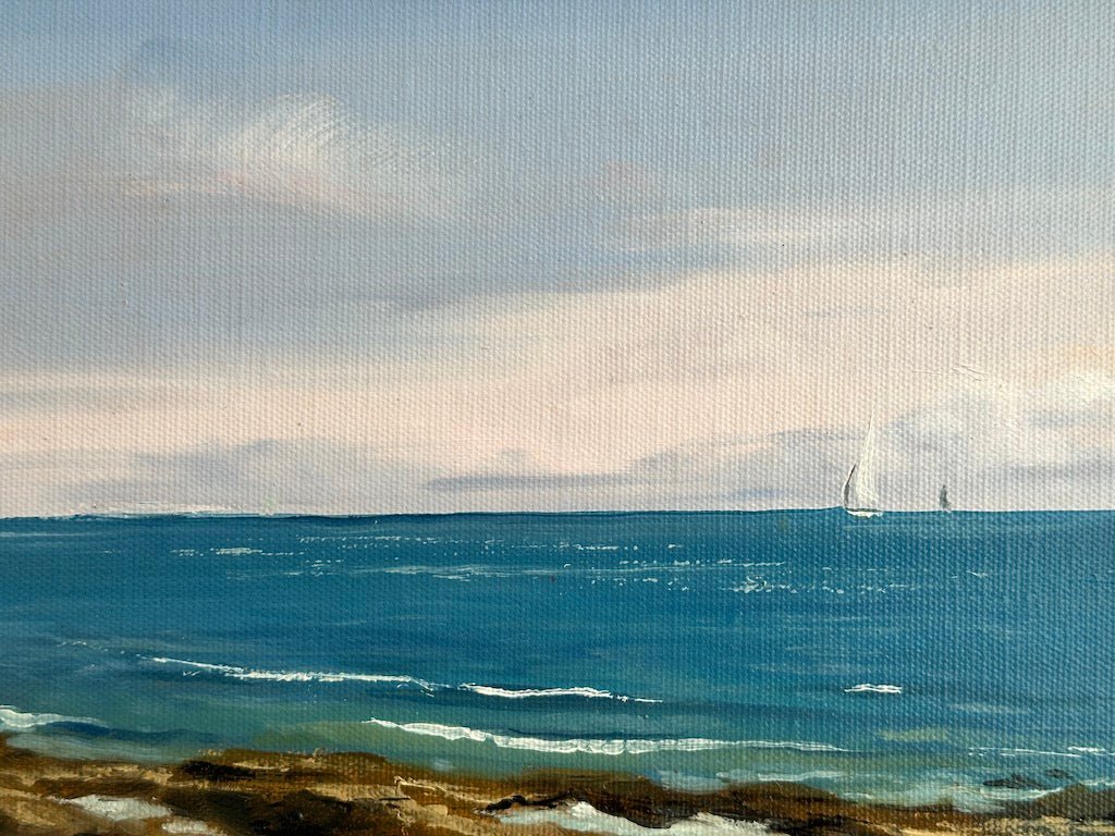 Pink Cloud and a Sapphire Tide - Oliver Makeham - Beside The Wave