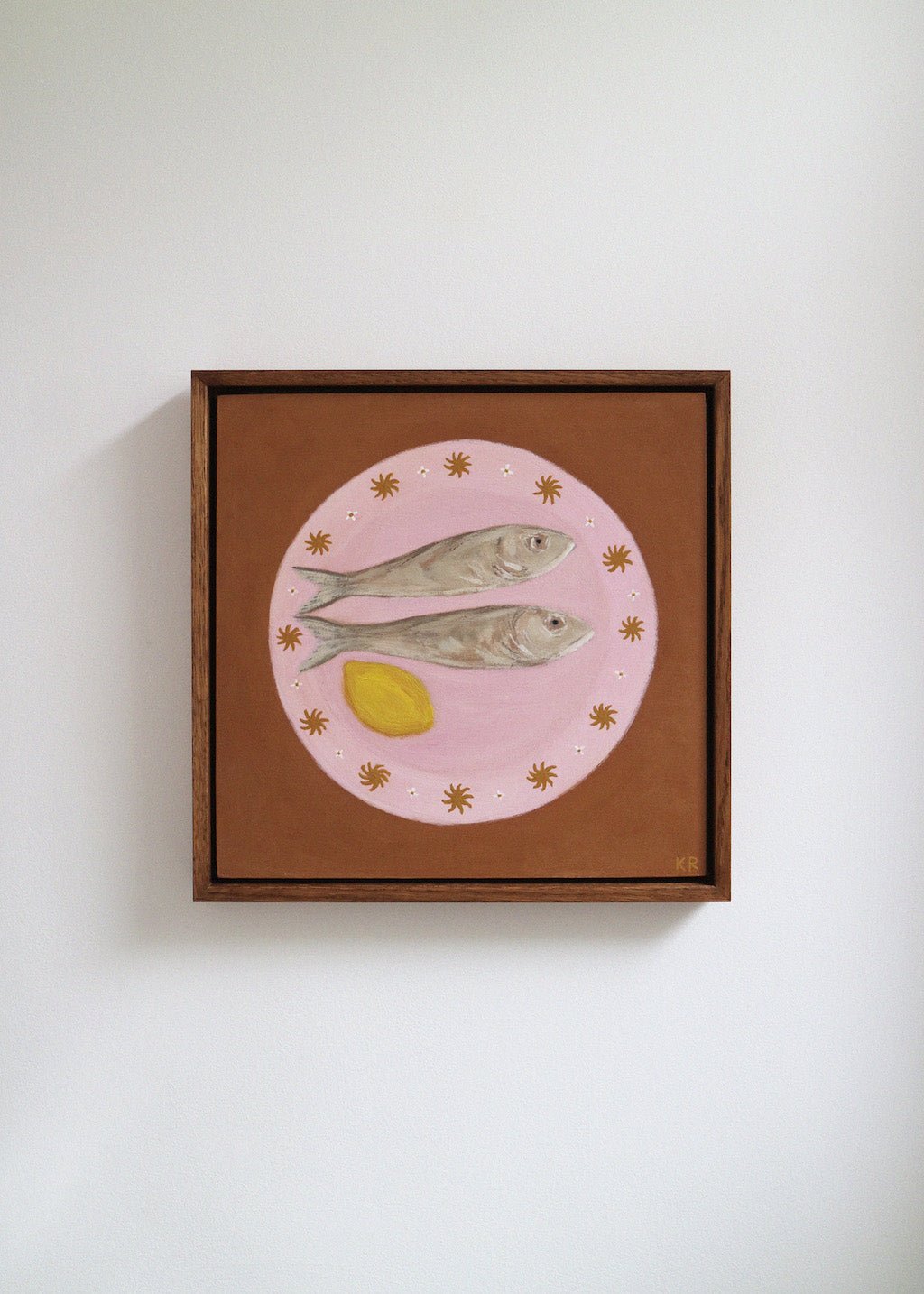 Pink Fish Plate - Katie Roberts - Beside The Wave