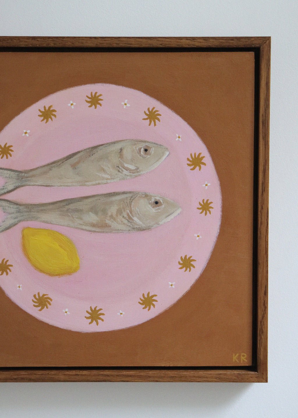 Pink Fish Plate - Katie Roberts - Beside The Wave