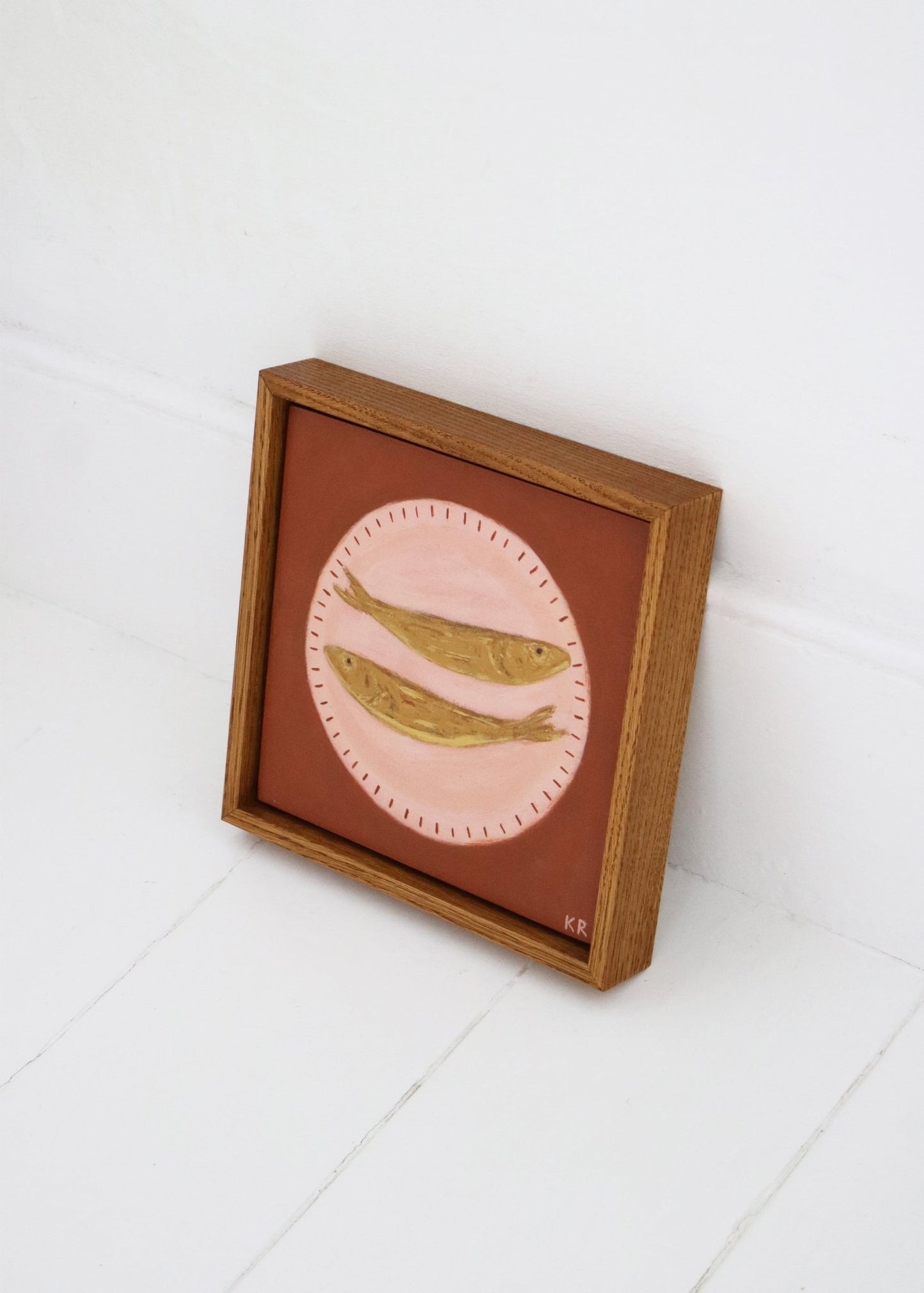 Pink Fish Plate II - Katie Roberts - Beside The Wave