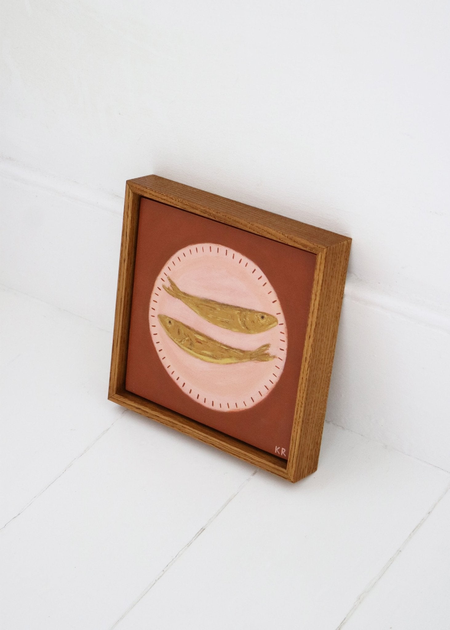 Pink Fish Plate II - Katie Roberts - Beside The Wave