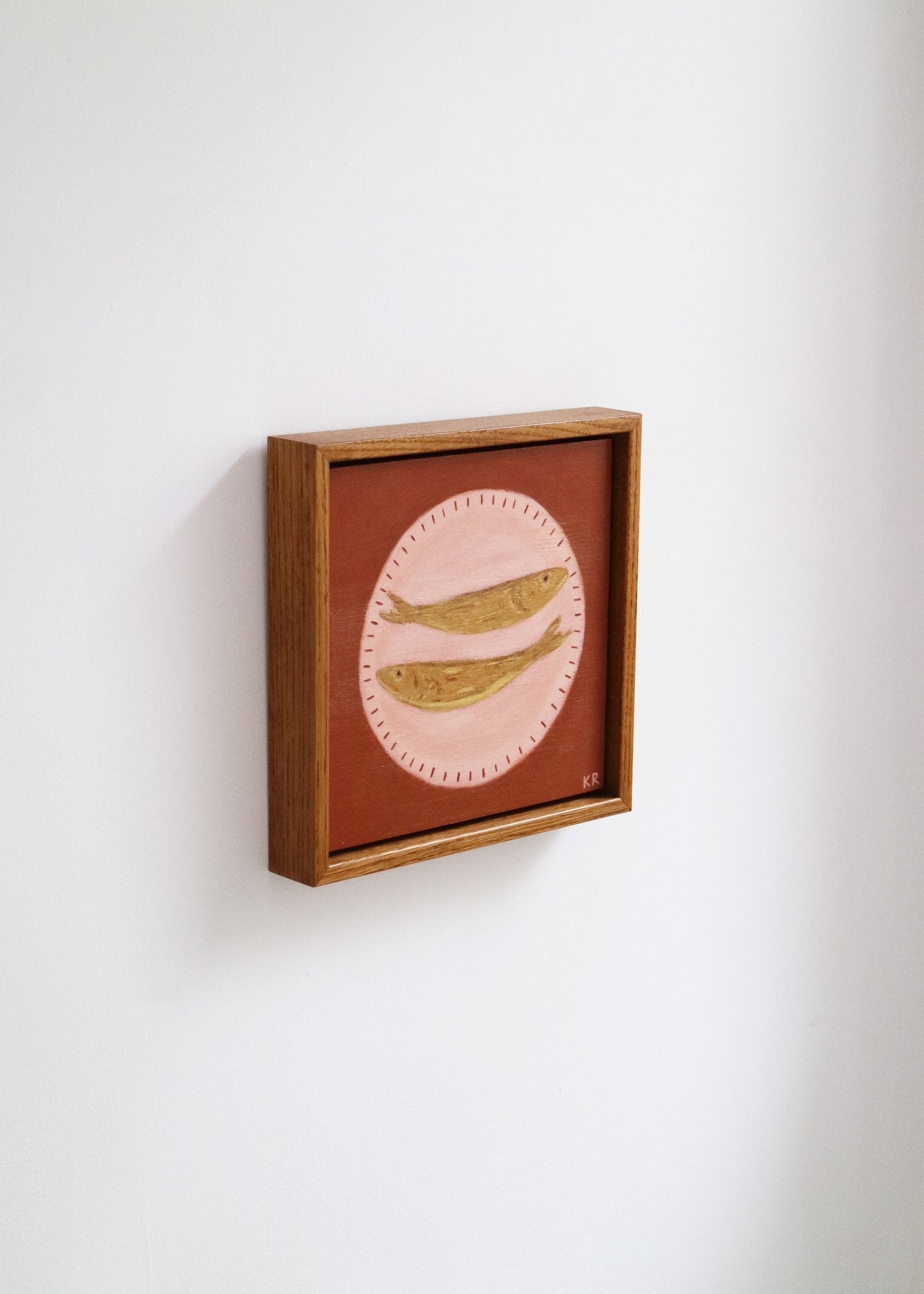 Pink Fish Plate II - Katie Roberts - Beside The Wave