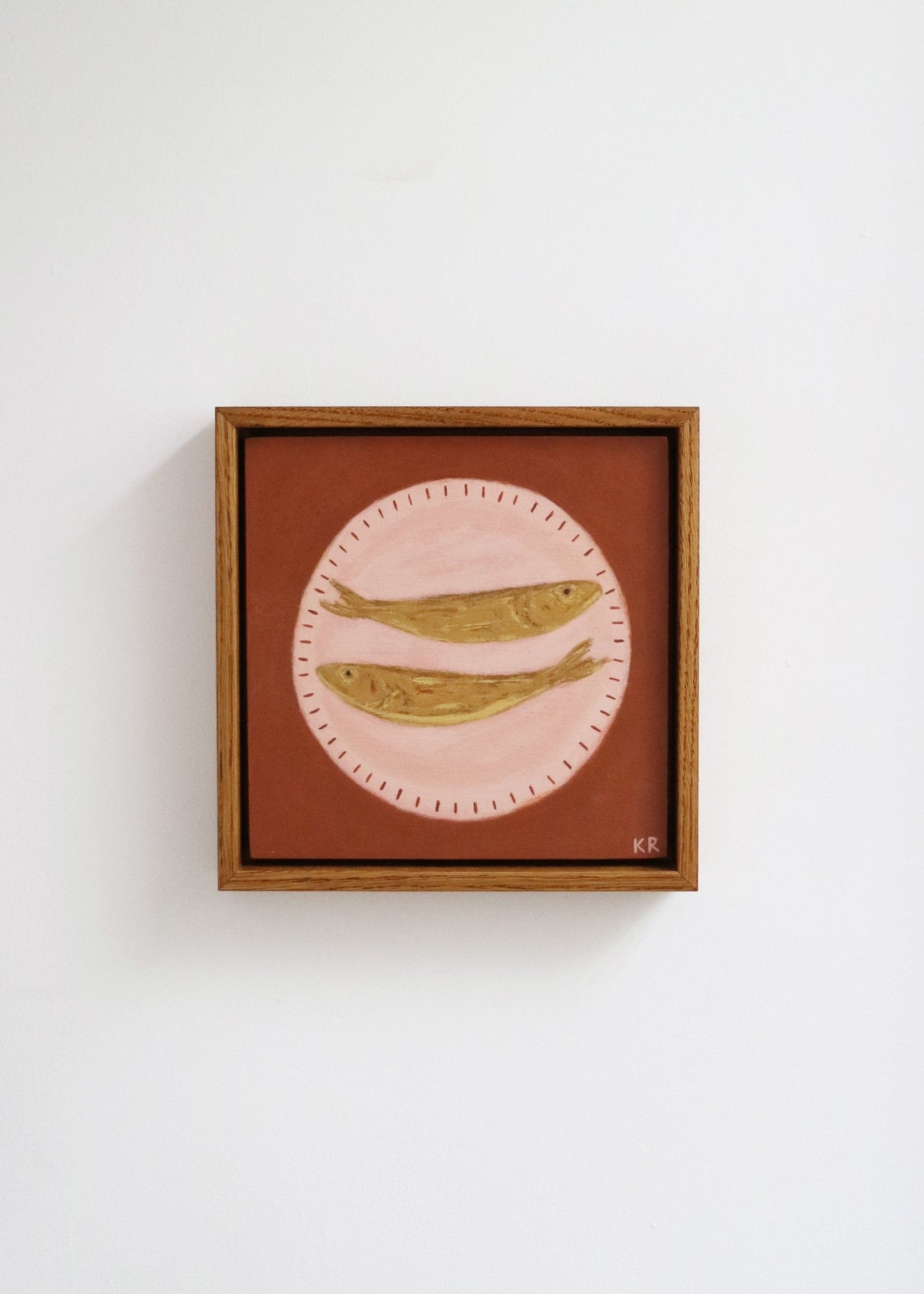Pink Fish Plate II - Katie Roberts - Beside The Wave