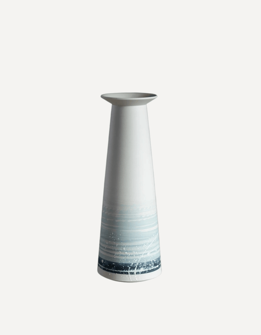 Porcelain Budvase with Flared Neck (Summer Shore) - Steve Smith - Beside The Wave
