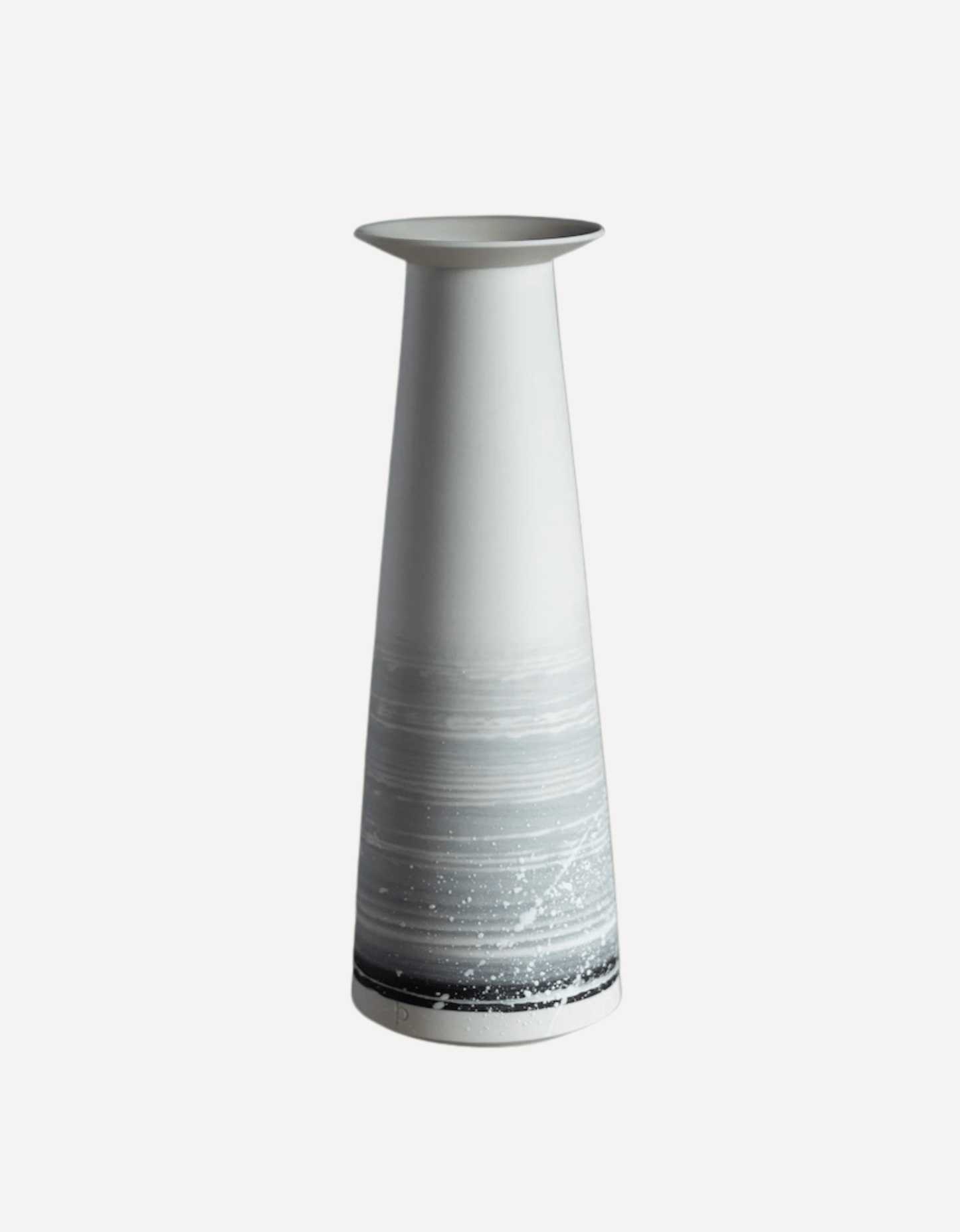 Porcelain Budvase with Flared Neck (Winter Shore) - Steve Smith - Beside The Wave