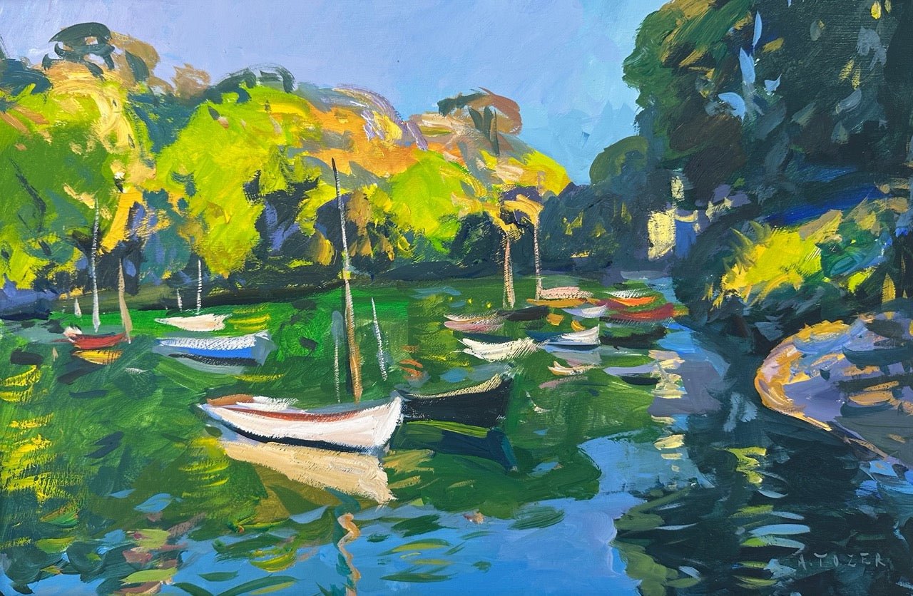 Port Navas, Warm Light-Andrew Tozer-Beside The Wave