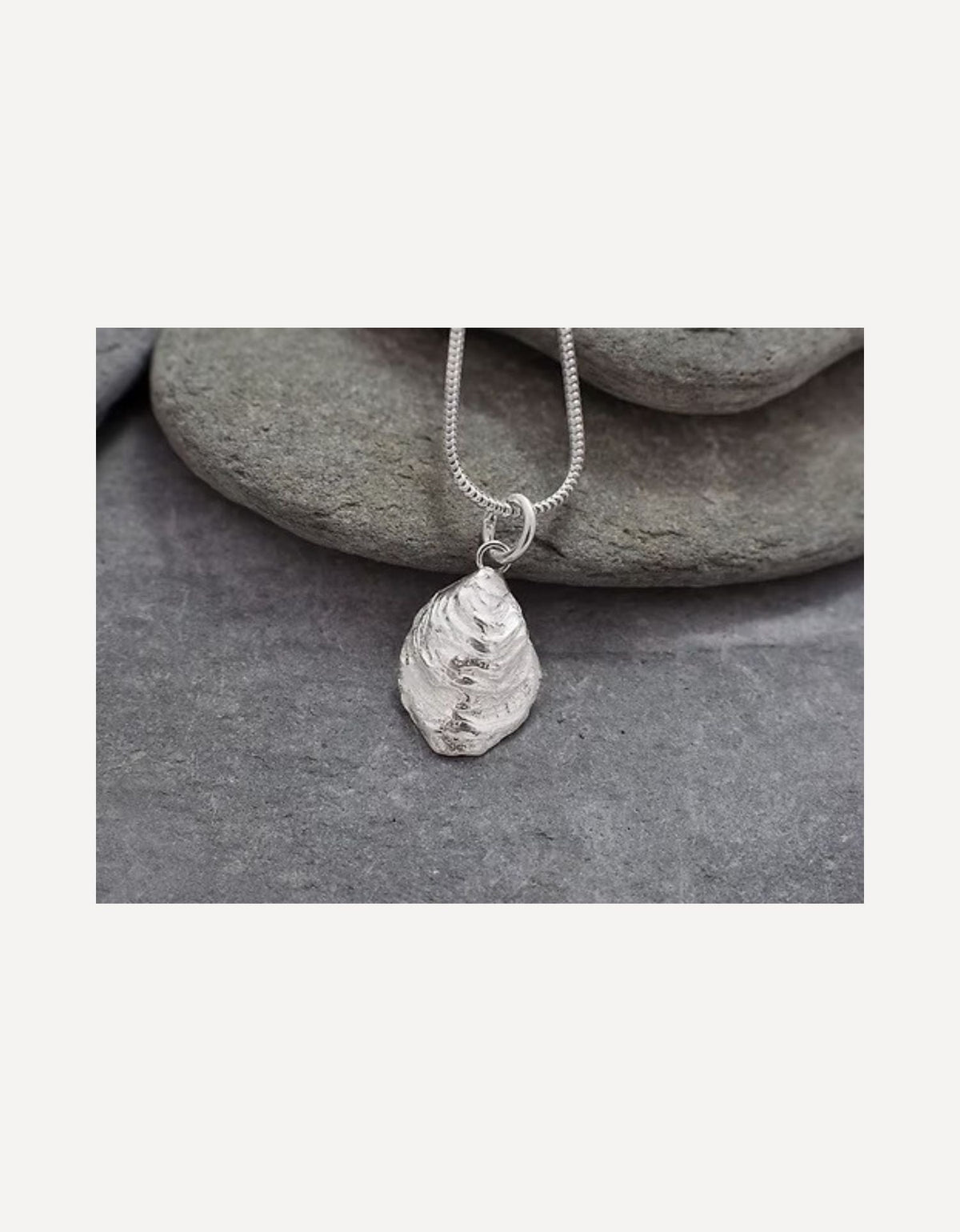 Porthilly Oyster Charm (Small)-Emily Nott-Bower-Beside The Wave
