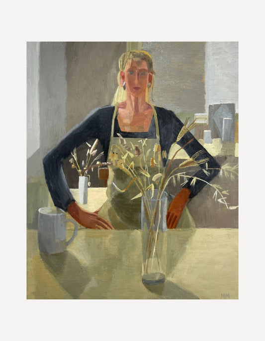 Portrait with Grasses - Mary Mabbutt - Beside The Wave