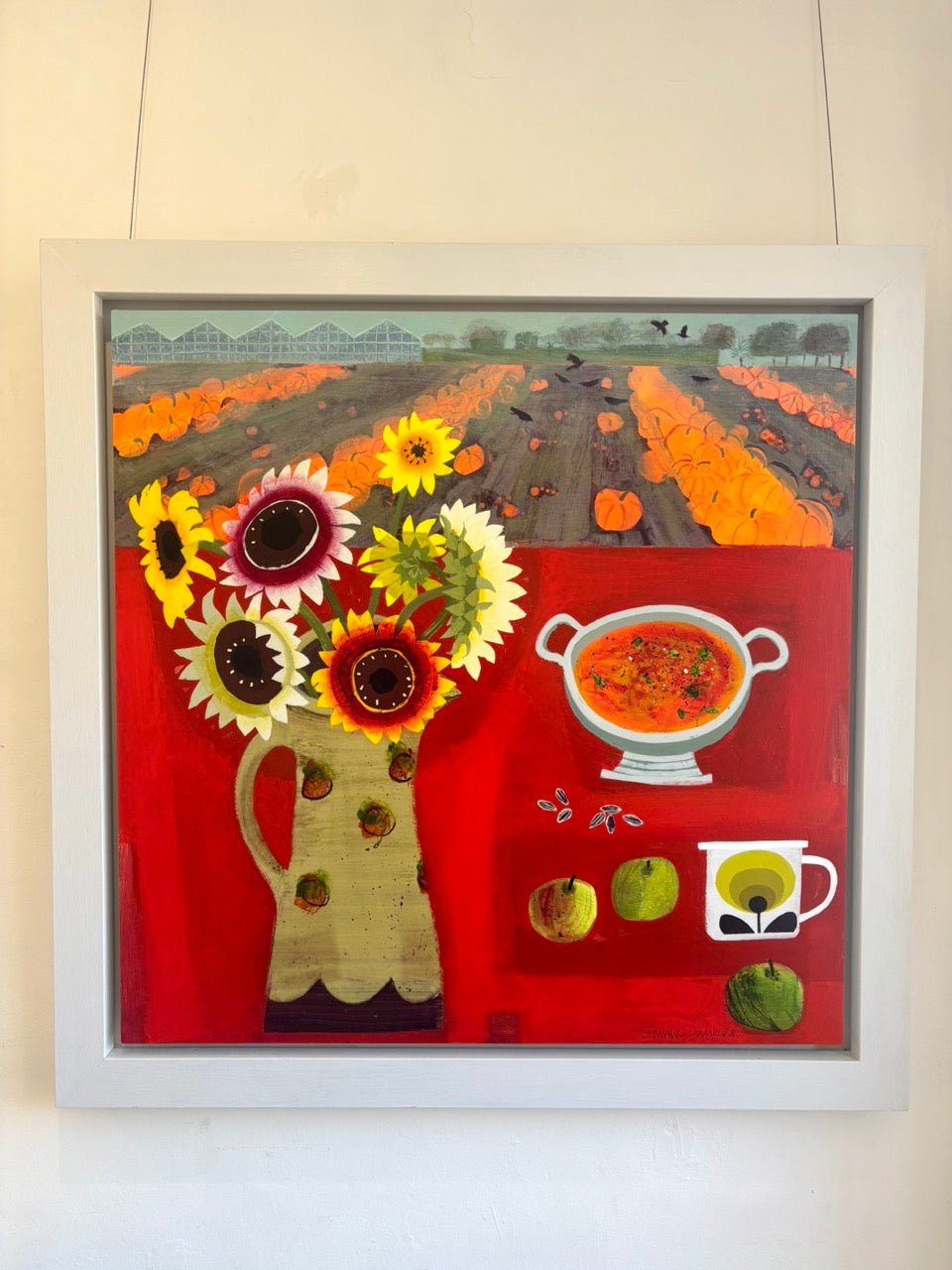 Pumpkin Soup and Sunflowers-Emma Dunbar-Beside The Wave