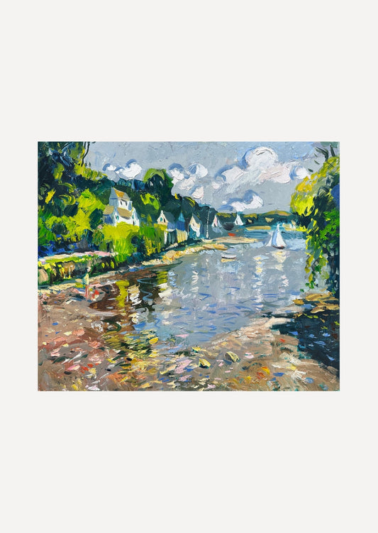 Quiet Afternoon at Helford Passage - Andrew Tozer - Beside The Wave