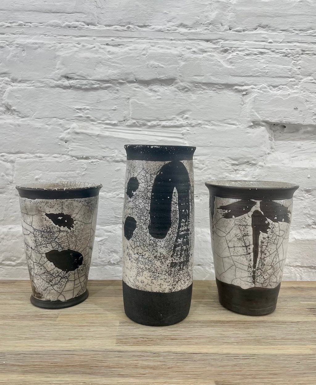 Raku Vase - Andrew Knee - Beside The Wave