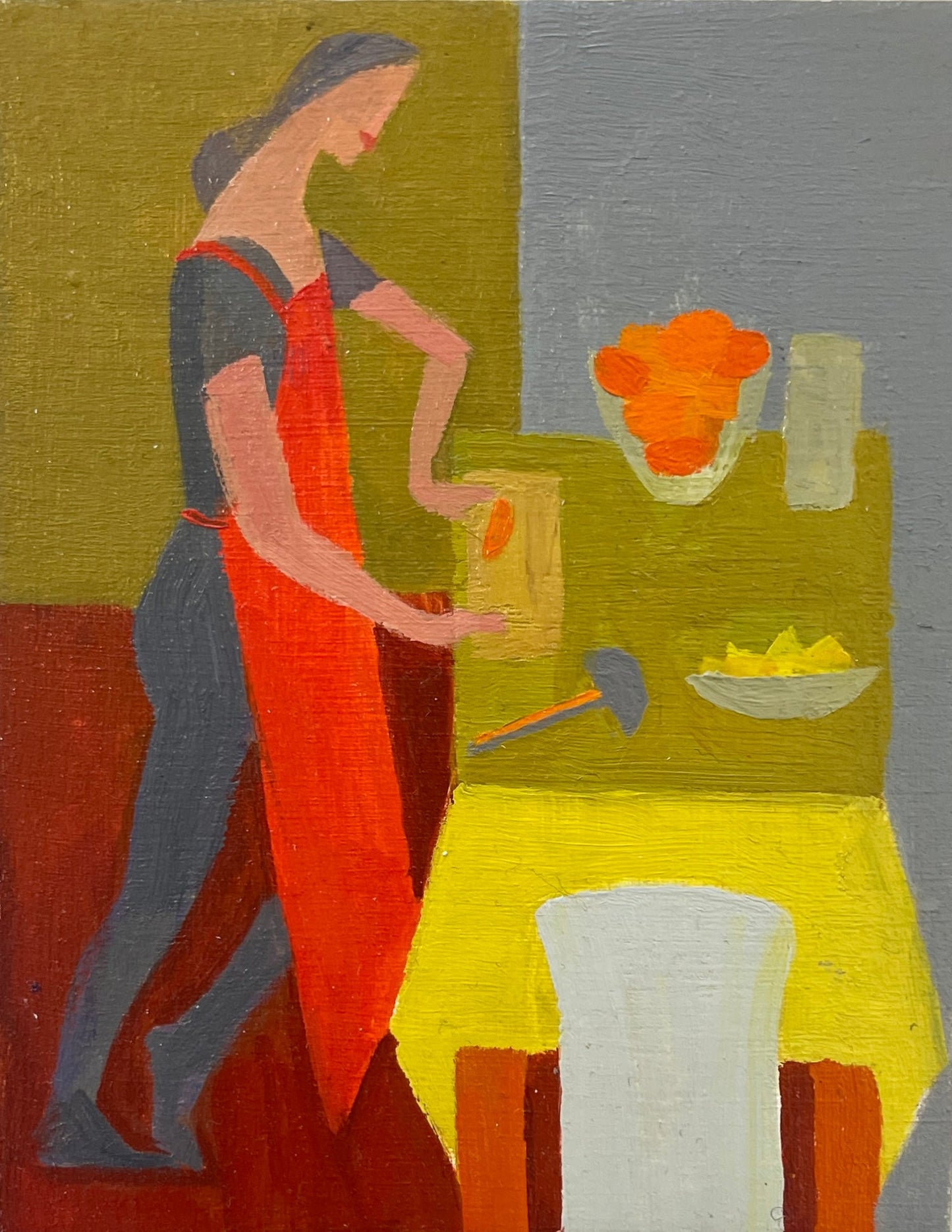 Red Orange and Gold III - Mary Mabbutt - Beside The Wave