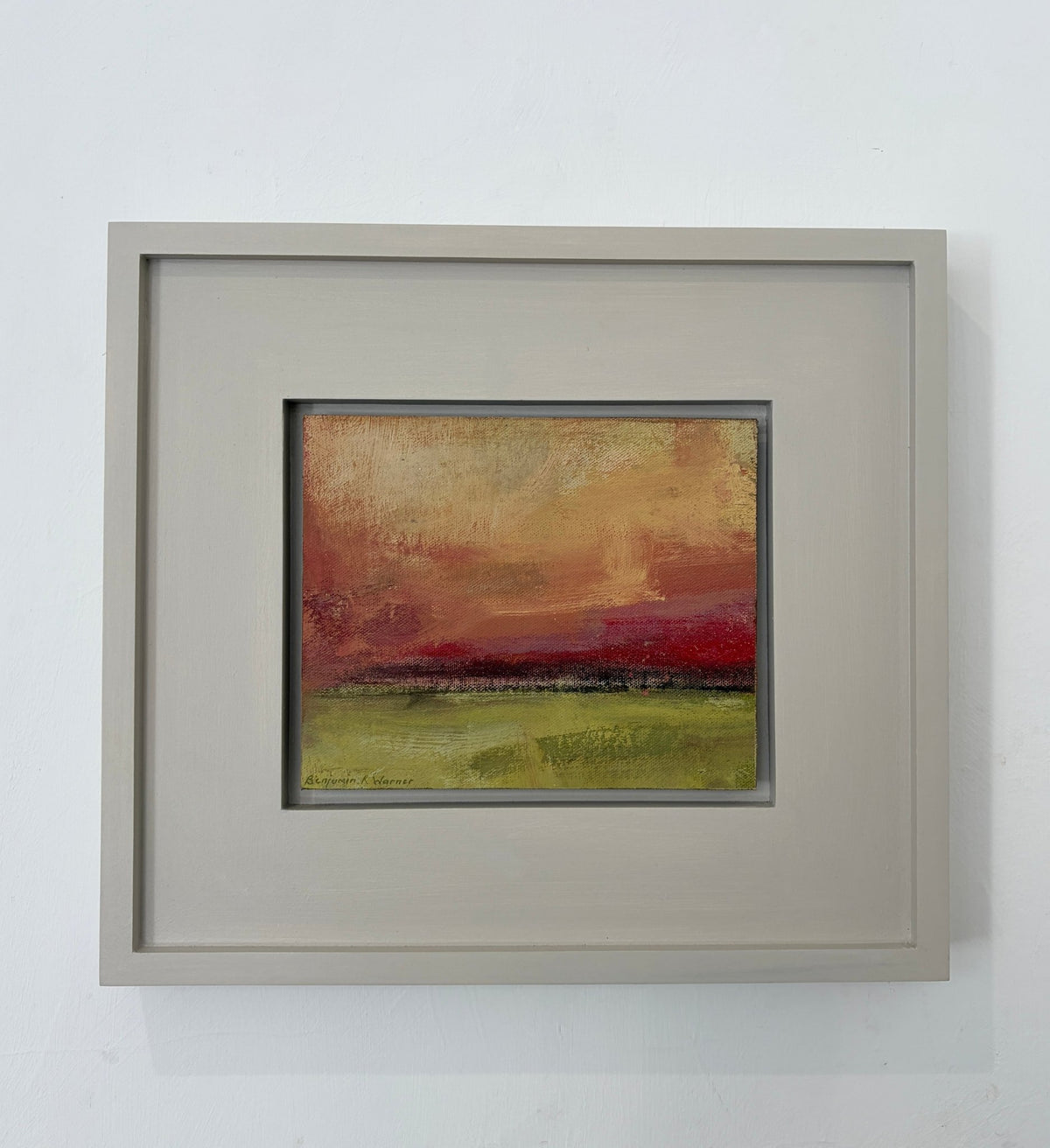 Red Sky, feilds near the Helford-Benjamin Warner-Beside The Wave