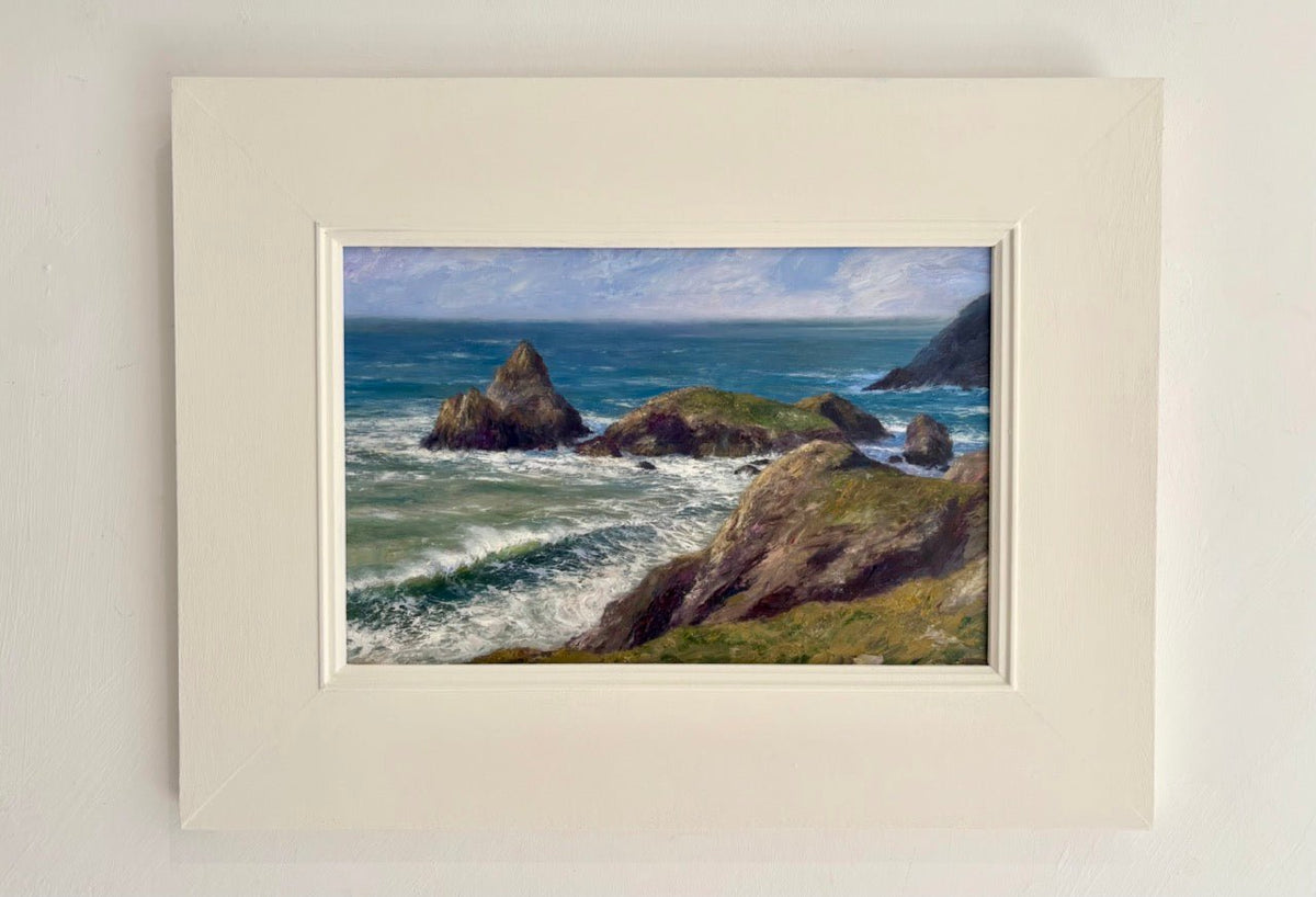 RESERVED: Big Swell At Kynance-Hazel Ashe-Beside The Wave