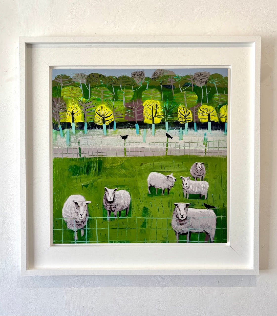 RESERVED Curious Sheep & Crows-Emma Dunbar-Beside The Wave