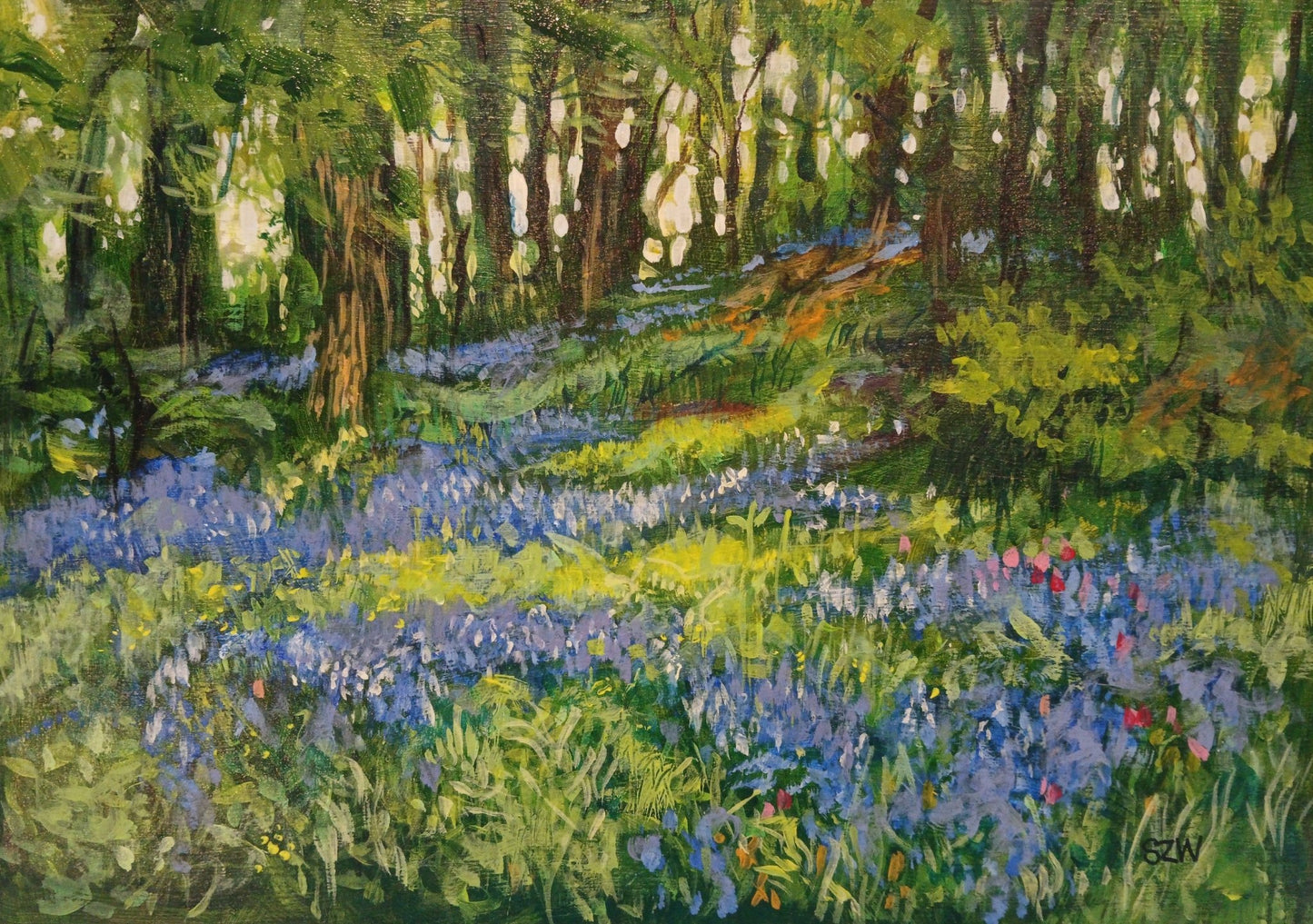 RESERVED Helford Bluebells - Sarah Wimperis - Beside The Wave