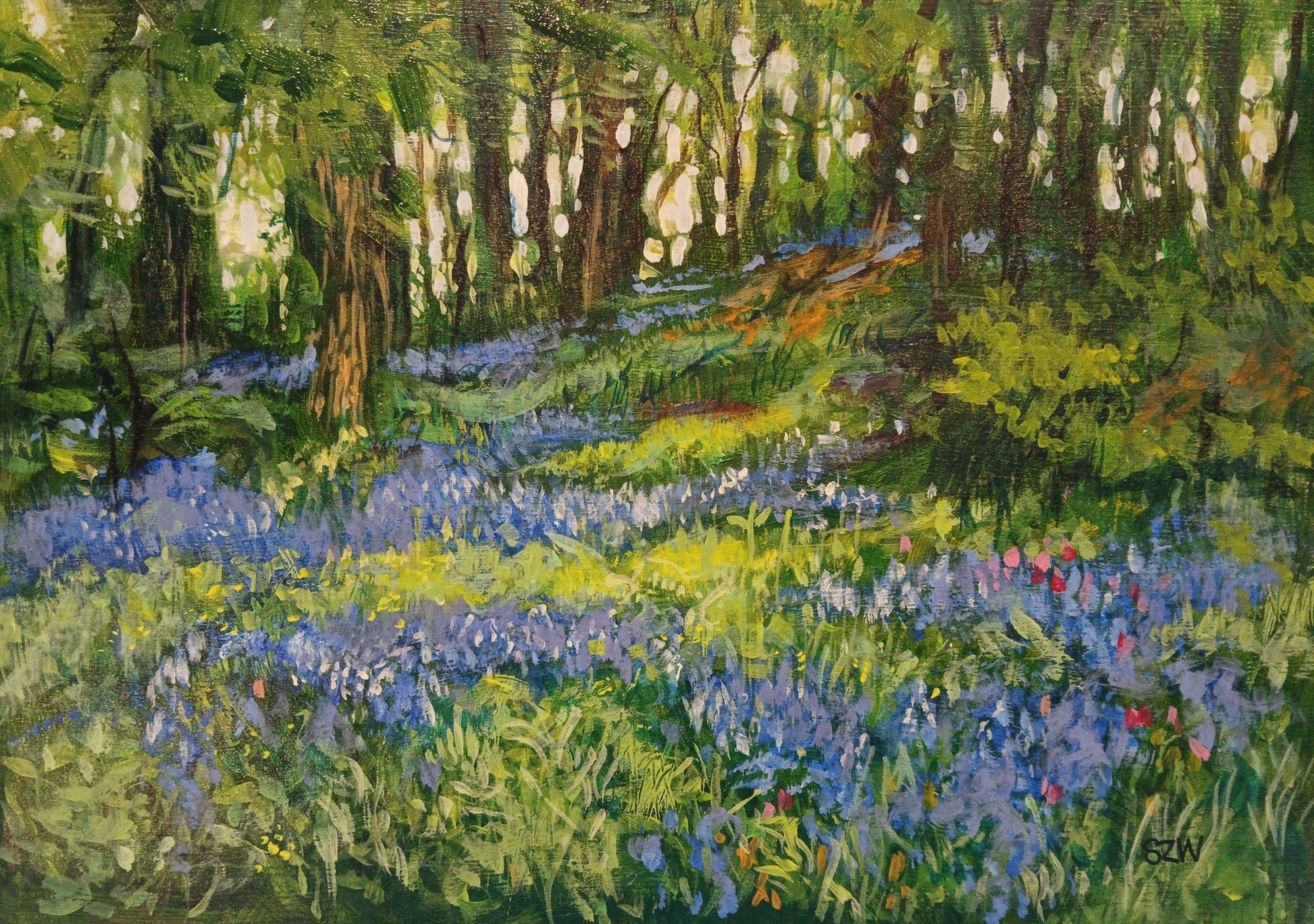 RESERVED Helford Bluebells - Sarah Wimperis - Beside The Wave