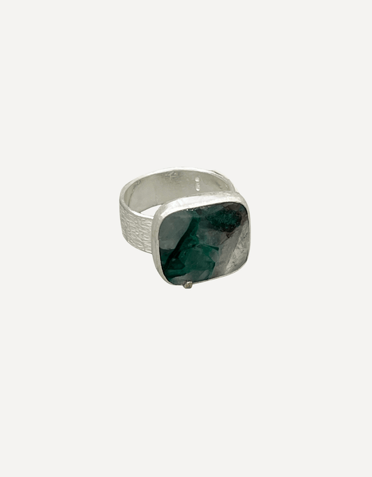 Ring Gem silica with gold detail - Lucy Spink - Beside The Wave