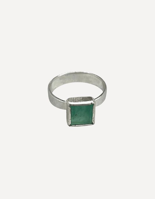 Ring Peruvian Blue Opal - Lucy Spink - Beside The Wave
