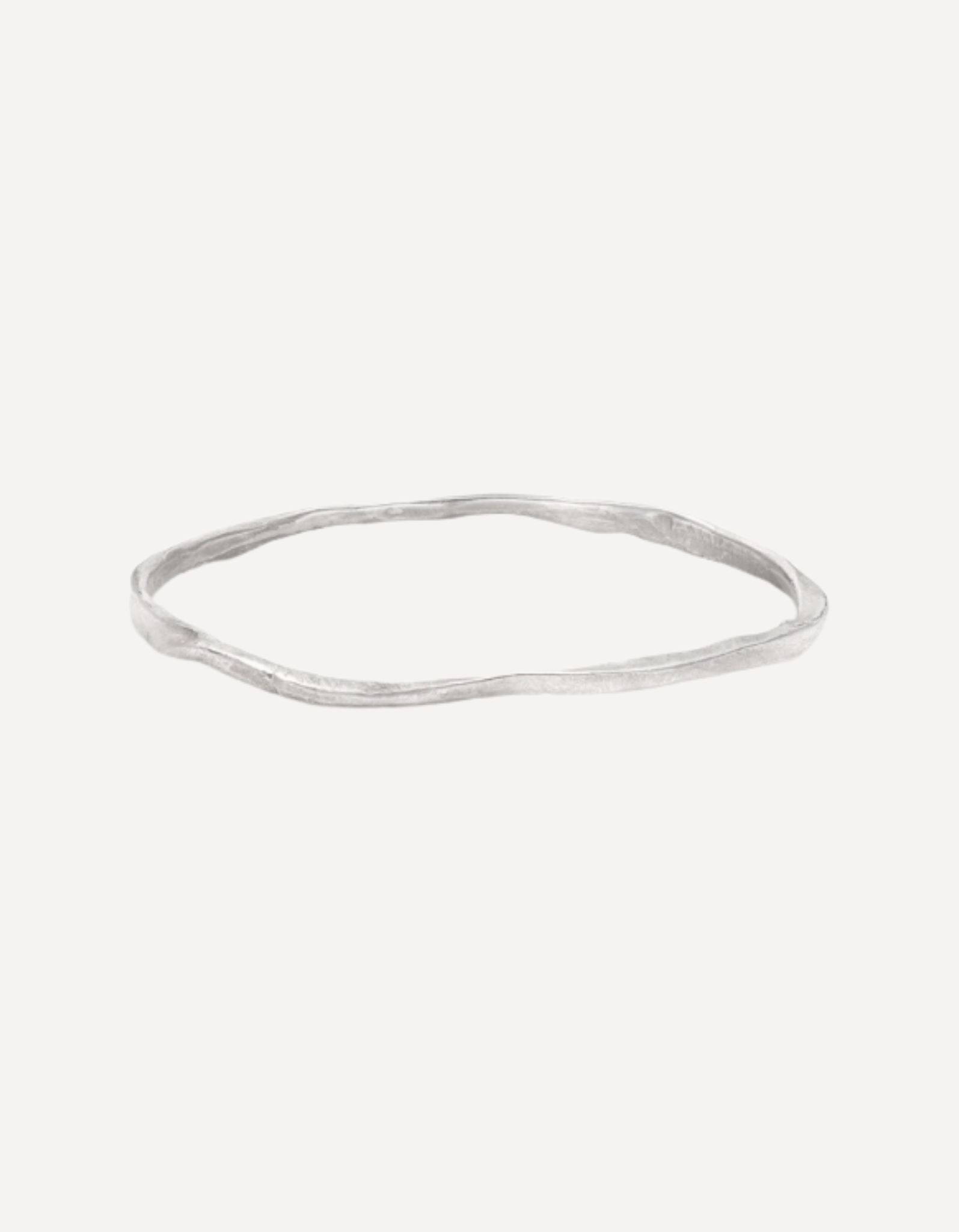 Rock Fine Bangle Silver - Emily Nixon - Beside The Wave